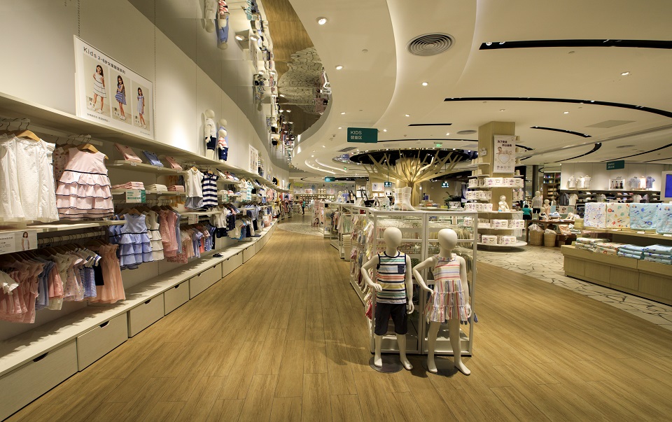 軌道燈用于全棉時(shí)代店鋪照明案例