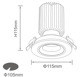 嵌入式射燈，LED射燈，象鼻射燈，筒燈，商業(yè)燈具