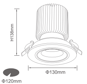 嵌入式射燈，LED射燈，象鼻射燈，筒燈，商業(yè)燈具