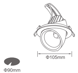 嵌入式射燈，LED射燈，象鼻射燈，筒燈，商業(yè)燈具