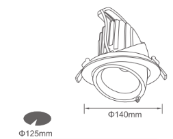 嵌入式射燈，LED射燈，象鼻射燈，筒燈，商業(yè)燈具